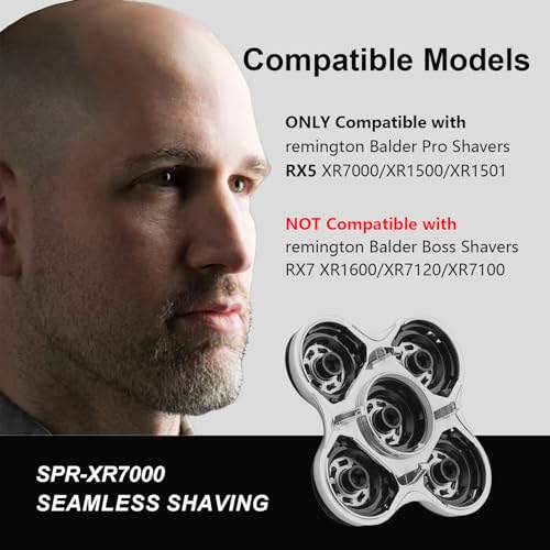 XR7000 Replacement Blades Compatible with remington Balder Pro Head Shaver XR7000 XR1500 XR1501,Balder Pro Replacement Head with Durable Stainless Steel, Smooth Shaving, and No-Irritation,1 Pack