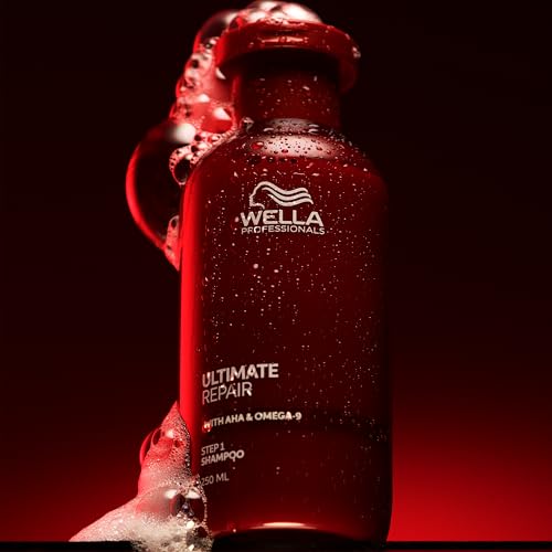 Wella Professionals ULTIMATE REPAIR Shampoo for Damaged Hair | Repairs, Strengthens, & Moisturizes with AHA & Omega-9 | For All Hair Types