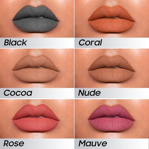 Lip Stain Peel Off - Lip Liner Womens Day Gifts for Women Mom Wife, Lip Gloss Gift for Women Matte Finish Vegan & Cruelty-Free, Highly-Pigmented for Create A Natural Lip Color (Black)