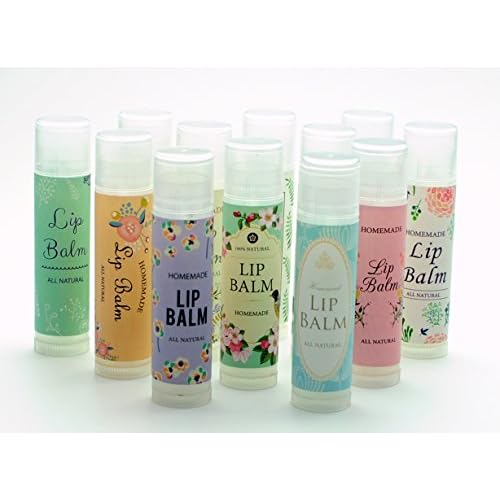 Assorted Lip Balm Labels - 120pcs Paper Stickers for Lip Balm Containers