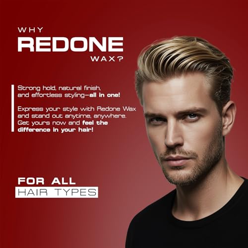 Redone Spider Hair Wax Passionate 100ml | Maximum Control | Flexible Hold | Medium Shine Look | Women and Men Wax | Ultra Holding Effect