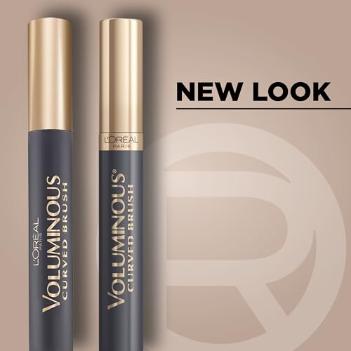 L¡¯Oreal Paris Original Voluminous Mascara, Building Mascara Volume and Length Formula, Curved Brush, Washable, Black, 0.26 Fl Oz., 2 Count