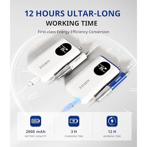 Nail Dust Collector, Cordless Dust Collector Nail Tech, Professional 1000PA Nail Fan Vent Dust Collector Extractor Dust Suction Machine for Acrylic Nails Polishing, Nail Salon&Home