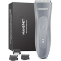 MANSPOT Pubic Hair Trimmer for Men Gilded Gray£¬Replaceable Ceramic Blade Heads, Waterproof Wet/DryTrimmer for Men, 90 Minutes Shaving