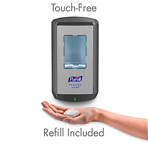 PURELL Brand HEALTHY SOAP Mild Foam CS6 Starter Kit, 1-1200 mL Brand Healthy SOAP Mild Foam Refill + 1 CS6 Graphite Automatic Soap Dispenser (Pack of 1) ? 6574-1G - Manufactured by GOJO, Inc.