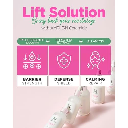 AMPLE:N Ceramide Shot Ampoule ? Anti Aging and Hydrating Serum with Ceramide for Deep Moisturization ? For Dry & Rough Skin to Reduces Wrinkles & Repairs Skin, 1.01 fl.oz.