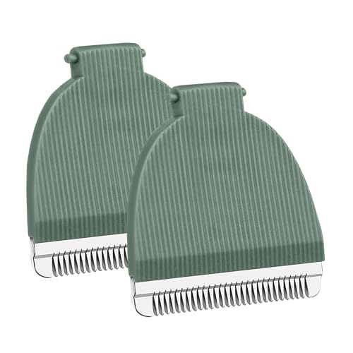 2 Packs Green Replacement Blades for Meridian Trimmer,Compatible with Meridian Body Trimmer Onyx & Sage£¬Hygienic Ceramic Replacement Blades