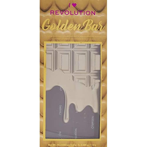 Makeup Revolution I Heart Makeup Palette Zestaw cieni do powiek Chocolate Golden Bar 22g (16 kolor?lw)