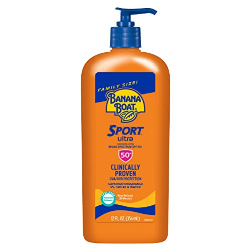 Banana Boat Kids Sport Sunscreen Roll On SPF 60, 2.5oz and Banana Boat Sport Ultra Sunscreen Lotion SPF 50, 12oz