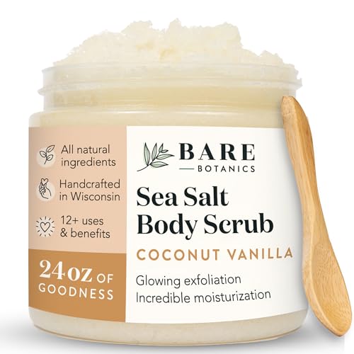 Bare Botanics Coconut Vanilla Body Salt Scrub + Magnesium Oil Spray
