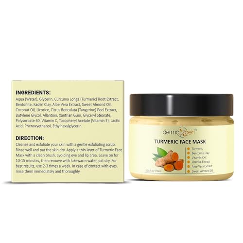 Organic Vitamin C Clay Mask Stick - Detox Clay Face Mask Stick for Acne Scars & Pore Cleansing - Cleanses Pores and Removes Blackheads - Helps to Improve Skin Texture and Even Tone - 5 FL OZ
