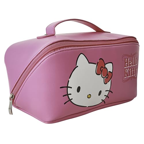 Hello Kitty Travel Makeup Bag Official License, Travel Cosmetic Bag, Sanrio Travel Pink Makeup Bag, VB701419L.NJ