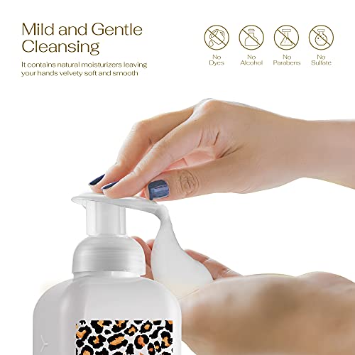 Foaming Hand Soap, 17.9 fl oz Moisturizing Hand Soap with Aloe Vera & Essential Oils, Alcohol-Free Hand Wash Honey Almond Fragrance, Scented Hand Wash for Kitchen or Bathroom, Free Swarovski Bracelet