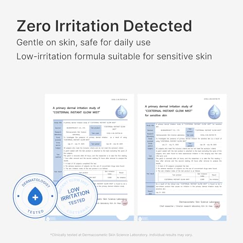 Instant Glow Mist, Hydrating Lightweight Korean Face Mist with Algae 11, Niacinamide and Turmeric root, Moisturizing Spray for Dewy, Glass Skin, For Dry or Sensitive Skin, 120ml / 4.0 fl.oz.