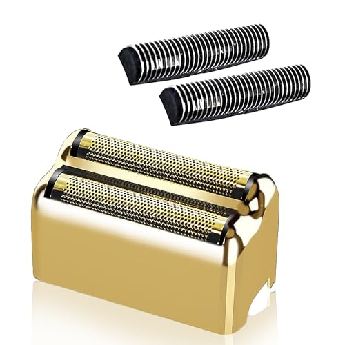 1 pack Professional Replacement Foil and Cutters for BaBylissPRO Barberology Double Foil Shaver, Compatible with BaBylissPRO Barberology FXFS2 Shaver£¬Gold