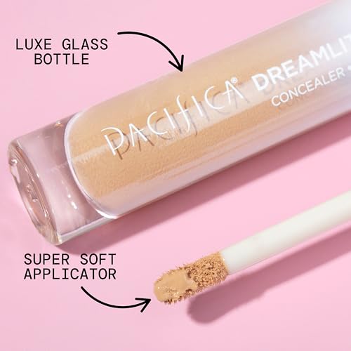 Pacifica Concealer ? DreamLit Glow Full Coverage Concealer with Squalane for Dark Circles & Dark Spot Correction, Lightweight & Long-Lasting, Vegan & Cruelty-Free, Shade 09 (Warm Honey)