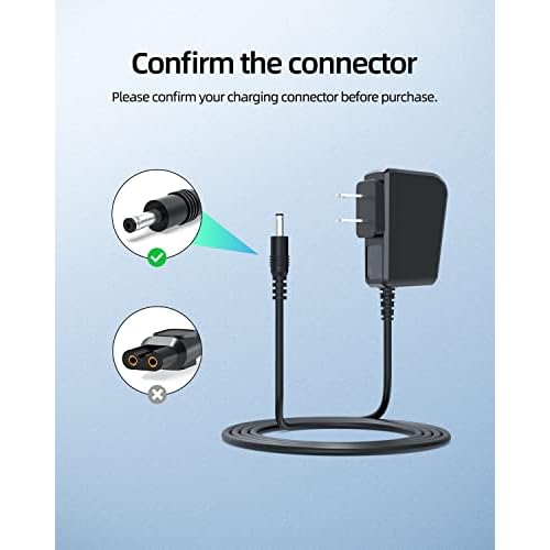 8V Power Cord Compatible with Philips Norelco HQ840 Multigroom Series 3000 MG3750 MG3750/60 MG3760 Charger Shaver Power Supply