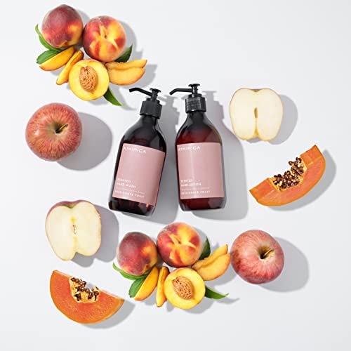 Kimirica Passionate Fruit Scented Gel Hand Wash | Moisturizing Liquid Soap with Papaya, Neem & Aloe Vera | Gentle Daily Cleanser for Soft, Nourished Hands | 10.14 Fl Oz (300ml)