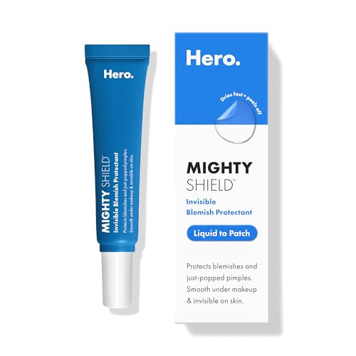HERO COSMETICS Mighty Shield¢â Liquid Patch Invisible Blemish Protectant for Pimples, Zits, and Blemish Wounds. Fast-Drying and Protects Blemishes from Makeup, Sunscreen