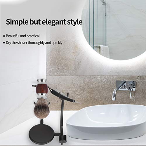 Professional Shaving Brush Holder, Universal Shaving Stand, Shaving Brush Stand, And Brush Stand, Metal Safety Beard Brush Holder For Men Safety Face Care