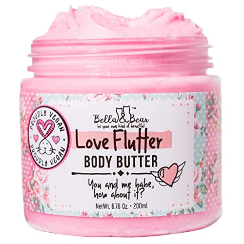 Love Flutter Body Scrub, Whipped Bath Soap & Shave Cream and Body Butter Bundle