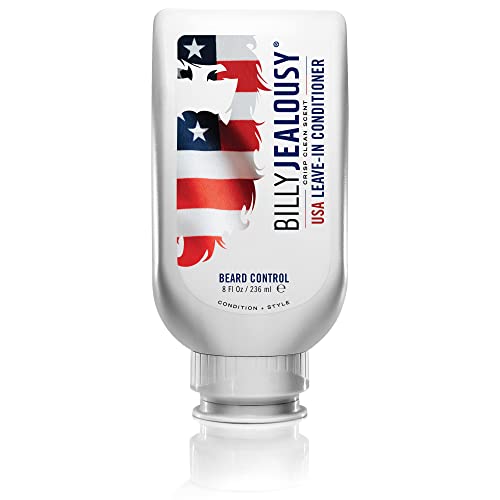 Billy Jealousy Beard Control Leave In Beard Conditioner for Men with Aloe Leaf Juice and Jojoba Seed Oil, Softens Hair and Skin, Light Hold with Matte Finish