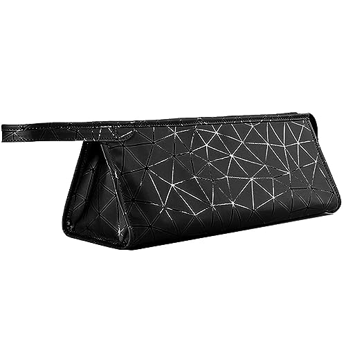 Premium Leather Tracvel Case Compatible with Dyson Airwrap Styler and Shark Flexstyle, Storage Bag for Supersonic Hair Dryer, Portable Organizer for Airwrap Dupes£¨Black£©