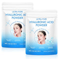 Hyaluronic Acid Serum Powder for Skin,Low and High Molecular Weight,Cosmetics Grade Skin Hydration and Moisture Support Supplements - Vegan, Water Soluble 200 Grams
