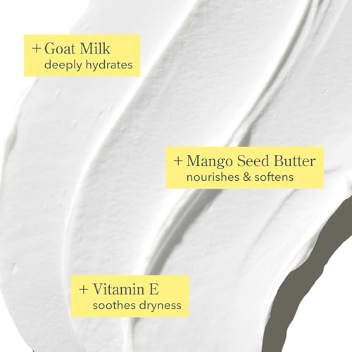 Beekman 1802 Whipped Body Cream ? Rich Body Butter & Moisturizing Body Cream, Goat Milk Lotion, Shea Butter & Vitamin E, Hydrating Body Moisturizer for Dry Skin - Fragrance Free 8 oz