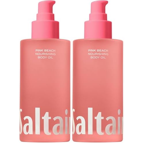 Saltair Body Oil - Luxurious Pink Beach After Shower and Bath Oil for Women and Men. Botanical, Non-Greasy, Well-Absorbing Moisturizer for Hydrating Dry Skin ? 4oz Pump Bottle (Pack of 2)