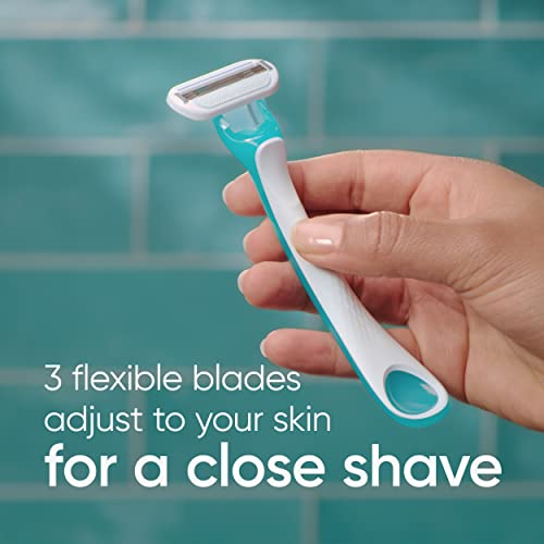 Gillette Venus Tropical Women's Disposable Razor,3 Count (Pack of 4)