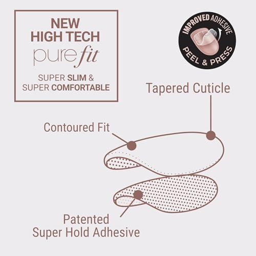 KISS Impress No Glue Mani 30 Pcs Press on Nails, Easy Apply, Hassle-Free Removal, Simple Peel & Press, Essential Tools Included, Prep Pad, Instructions Sheet, 1 Manicure Stick, 1 Mini File (So Lucky)