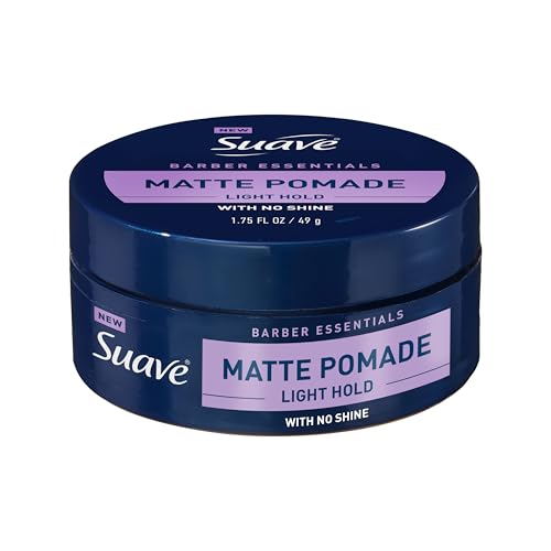 Suave Hair Pomade for Men Barber Essentials Styling, Light Hold and No Shine, For Enhancing Hair Shape and Reducing Frizz, 1.75 oz