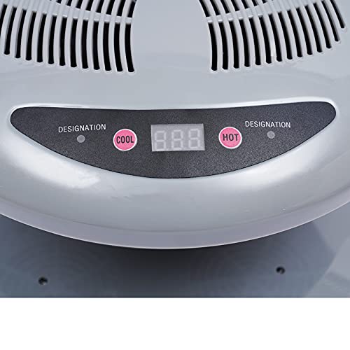 Professional Nail Dryer,400W Air Nail Fan Blower Dryer Machine with Auto Induction Warm & Cool Wind, Manicure Tool with Automatic Sensor,for Fingernail & Toenail Curing,Grey