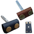 Handmade leather Double Satety Edge Razor Head Protective Sheath For men, Leather Shaving Travel Cover Fits Most Safety Razors (Black and Brown)