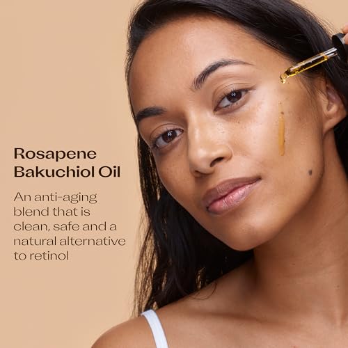 Trilogy Rosapene Bakuchiol Oil, Anti-Aging Natural Active Blend with Rosehip Oil, 1.0 fl oz