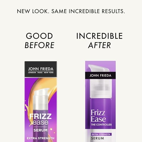 John Frieda Frizz Ease The Controller Extra Strength Hair Serum, Anti Frizz Hair Serum, 1.69 Fl Oz