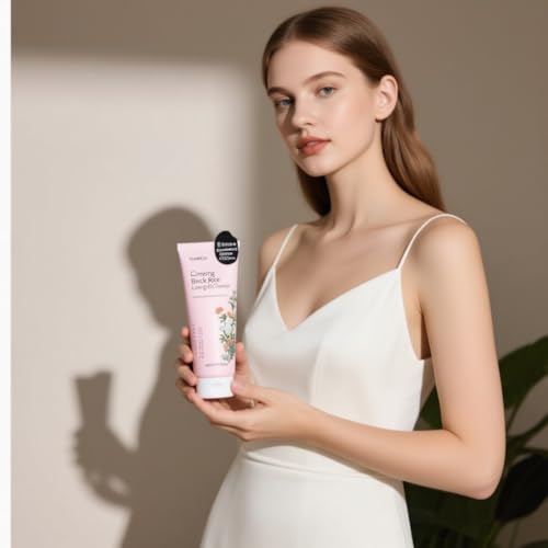 Ginseng Black Rice Low pH Cleanser, Gentle Face Wash with Fermented Ginseng, Rice Extract, For Sensitive Skin