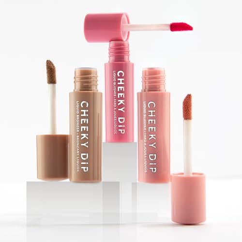W7 Cheeky Cheeks Set - Liquid Blusher & Bronzer Trio - Radiant Glow