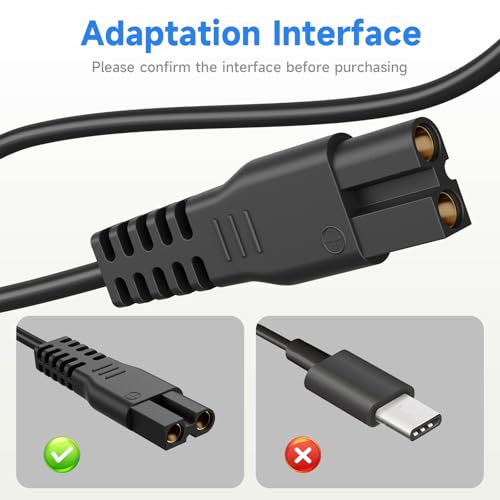 Meridian Trimmer Charger, 5V 1A Replacement Charger Cord Compatible with Meridian Original M2B M2C M2A M2G Grooming Electric Shaver Trimmer 6.6FT