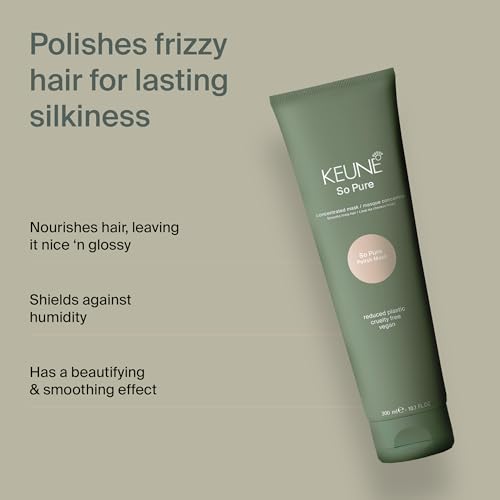 Keune So Pure Polish Mask, Smoothing and Anti-Frizz Hair Treatment, 6.7 Fl Oz