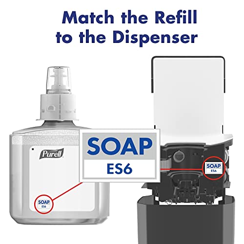 PURELL Brand HEALTHY SOAP 0.5% BAK Antimicrobial Foam, Lightly Fragranced, 1200 mL Refill for PURELL ES6 Automatic Soap Dispenser (Pack of 2) - 6480-02 - Manufactured by GOJO, Inc.