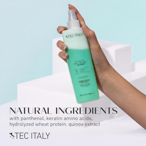 Tec Italy Due Faccetta Giorno per Giorno Two-Phase Leave-In Treatment 300 ml, for Damaged Hair, Restores Moisture, Softens & Improves Manageability, 10.14fl oz (300 ml) | Moisturizing, Damaged Hair, Softens