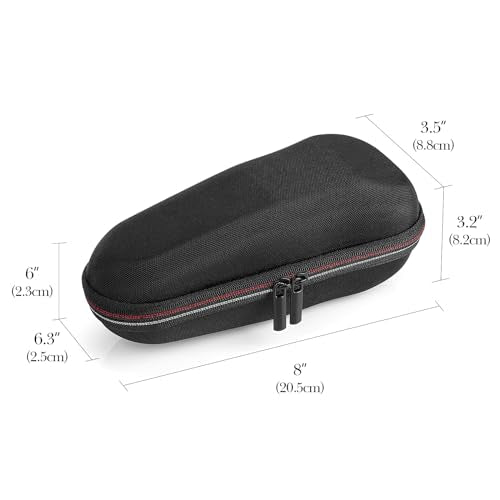 Linkidea Electric Shaver Travel Case, Hard Shell Protective Storage Box, Compatible with Philips Norelco 7000, 3000 Series, Braun Series 3, 7, 9, Razor Carrying Case for Men (Black)