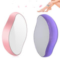 2PCS Crystal Hair Eraser for Women Reusable Hair Remover Stone, Painless Crystal Hair Remover for Women and Men, Magic Painless Exfoliation Hair Removal Tool-Pink Purple