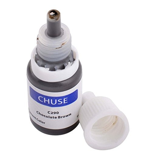 CHUSE Microblading Ink Permanent Makeup Pigment 0.35oz/10ml Eyebrow Ink Microblading Pigment for Eyebrow Eyeliner (C290 Chocolate Brown)