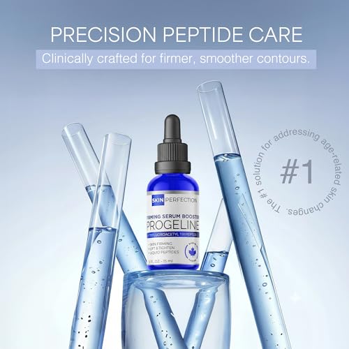 Skin Perfection Firming Serum Booster with Progeline Peptide Repair Serum Neck and Face Progeline Cream Upgrade Trifluoroacetyl Tripeptide-2 Anti-aging Diy .5 Fl Oz