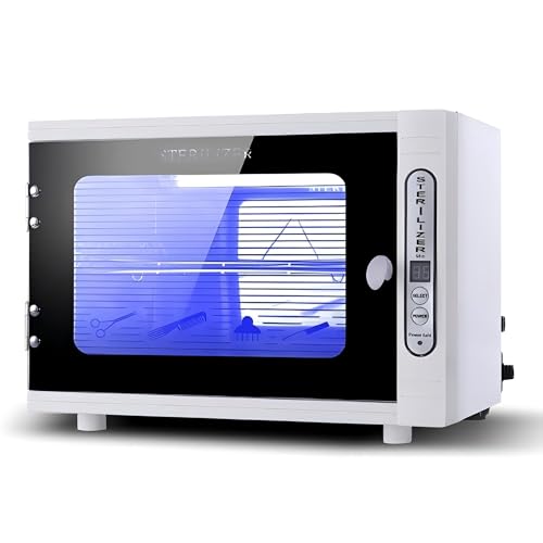 Nail Tool Sterilizers UV 12L Lighting Autoclave Machine for Labs, Salons & Home