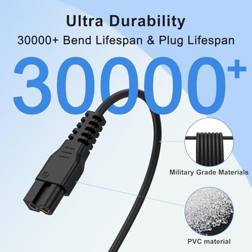 USB Fast Wall Charger for oneisall Low Noise Dog Clippers P2, 26225202-003DE, C61, X2N5, X2, K52NTS, N6, A11 Cat Hair Trimmer, 3.3ft Replacement Charging Cord for SUPRENT Hair Clippers