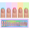 btartboxnails XCOATTIPS French Short Square Nails French Protecting DUO